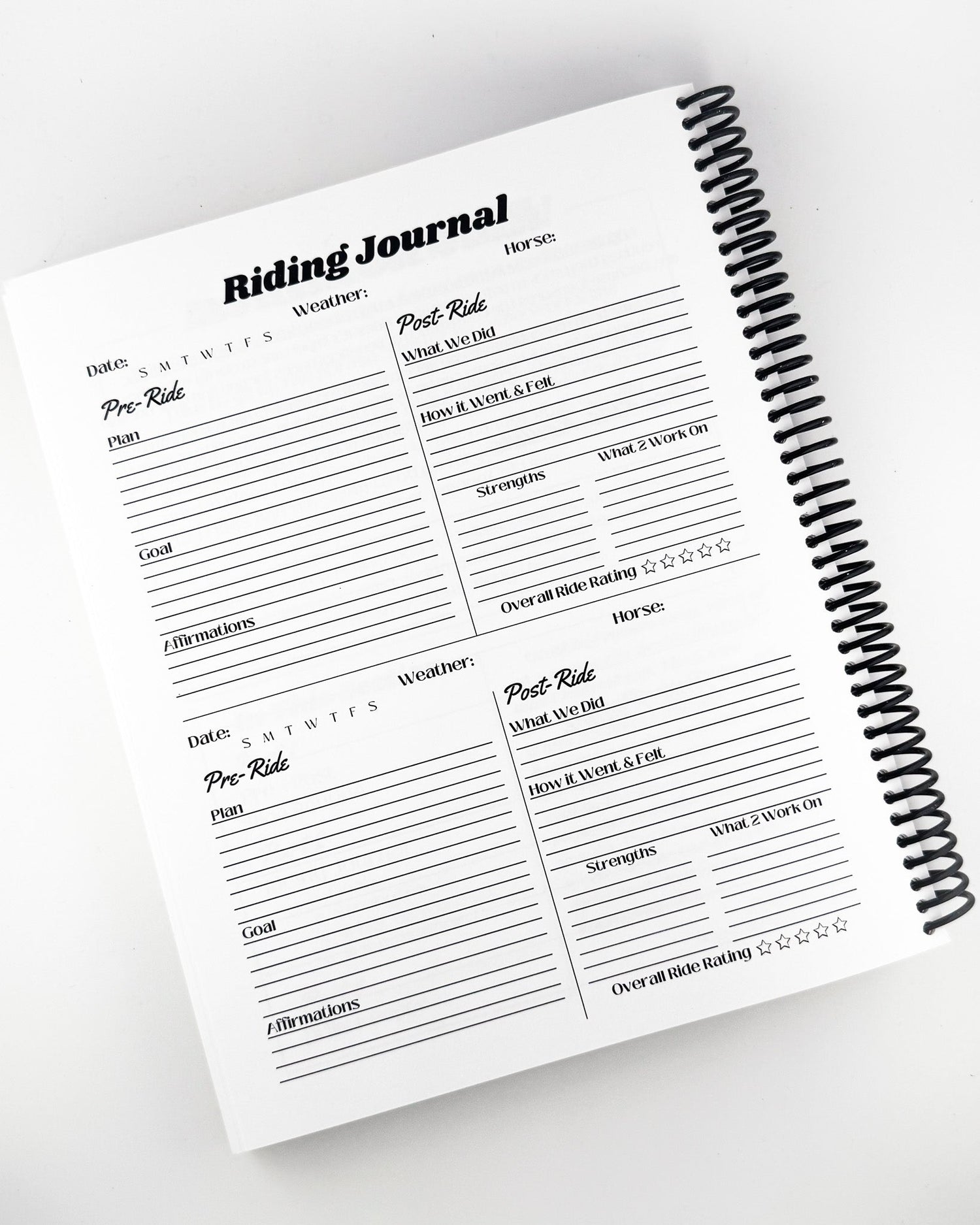 BARREL RACING PLANNERS