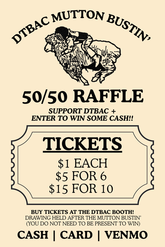 Mutton Bustin' 50/50 Raffle