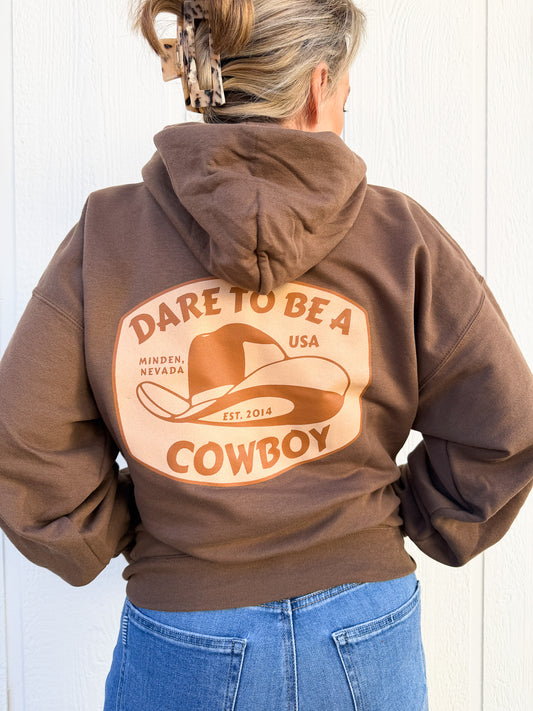 Cowboy Hat Brown Hoodie